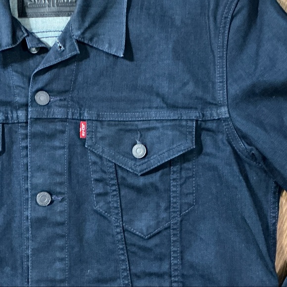 Levi’s Men’s Dark Wash Type III Trucker Denim Jacket - Size Large - Picture 4 of 6
